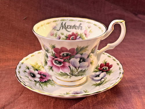Piattino tazza anemoni royal - anemoni,